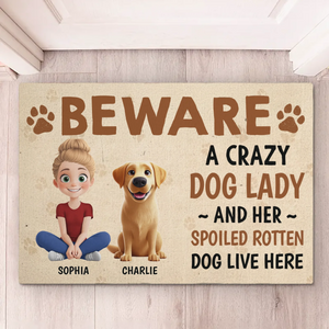 Tail Wags Are Love Notes - Dog Personalized Custom Home Decor Decorative Mat - House Warming Gift For Pet Owners, Pet Lovers