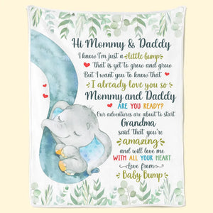 Custom Blanket - Personalized Baby Shower, Gender Reveal Gifts For New Moms, New Dads, New Parents - New Life, New Love, New Journey