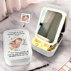 Custom Photo The Best Mommy Belongs To Me - Family Personalized Custom Jewelry Box LED Makeup - Gift For Mom, Pregnancy, Newborn Baby
