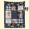 Custom Photo It's A Big Hug From Us - Family Personalized Custom Blanket - Gift For Grandma, Grandkid