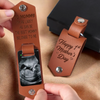 Custom Photo Lucky Me, I’ve Got The Best Mommy - Family Personalized Custom Engraved Leather Keychain - Mother's Day, Baby Shower Gift, Gift For First Mom
