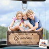 Custom Photo Drive Safe And Keep Our Hearts Whole - Family Personalized Custom Car Ornament - Acrylic Custom Shaped - Gift For Mom, Grandma