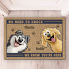 Our Security System Runs On Treats - Dog Personalized Custom Home Decor Decorative Mat - House Warming Gift For Pet Owners, Pet Lovers