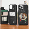 Custom Photo Your Presence Is Deeply Missed - Memorial Personalized Custom Leather Flip Wallet Phone Case - Sympathy Gift For Family Members