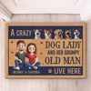 Love, Laughter And Wagging Tails - Dog Personalized Custom Home Decor Decorative Mat - House Warming Gift For Pet Owners, Pet Lovers