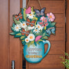 Because Grandkids Make Life So Much Sweeter - Family Personalized Custom Shaped Home Decor Wood Sign - House Warming Gift For Mom, Grandma