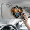 A Mom’s Love Is Endless And Unconditional - Family Personalized Custom Car Visor Clip - Gift For Mom, Daughter