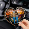 A Mom’s Love Is Endless And Unconditional - Family Personalized Custom Car Visor Clip - Gift For Mom, Daughter