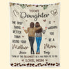 A Mother’s Love Is Endless And Unconditional - Family Personalized Custom Blanket - Mother's Day, Gift For Mom, Daughter