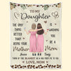 A Mother’s Love Is Endless And Unconditional - Family Personalized Custom Blanket - Mother's Day, Gift For Mom, Daughter