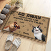 No Drinks, No Cat Treats, No Entry - Dog & Cat Personalized Custom Home Decor Decorative Mat - House Warming Gift For Pet Owners, Pet Lovers
