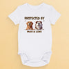 My Dogs, My Guardians - Dog Personalized Custom Baby Onesie - Baby Shower Gift, Gift For Pet Owners, Pet Lovers