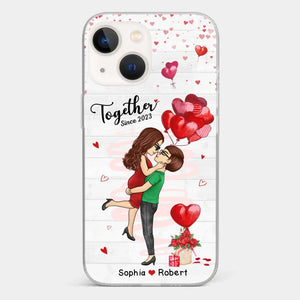 You Are My Greatest Adventure - Couple Personalized Custom Clear Phone Case - Gift For Husband Wife, Anniversary, LGBTQ+