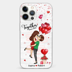 You Are My Greatest Adventure - Couple Personalized Custom Clear Phone Case - Gift For Husband Wife, Anniversary, LGBTQ+