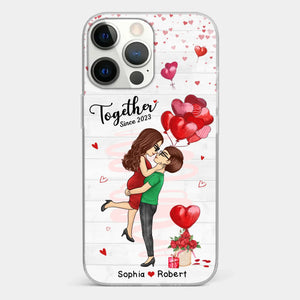 You Are My Greatest Adventure - Couple Personalized Custom Clear Phone Case - Gift For Husband Wife, Anniversary, LGBTQ+