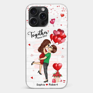 You Are My Greatest Adventure - Couple Personalized Custom Clear Phone Case - Gift For Husband Wife, Anniversary, LGBTQ+