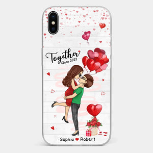 You Are My Greatest Adventure - Couple Personalized Custom Clear Phone Case - Gift For Husband Wife, Anniversary, LGBTQ+