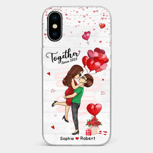 You Are My Greatest Adventure - Couple Personalized Custom Clear Phone Case - Gift For Husband Wife, Anniversary, LGBTQ+