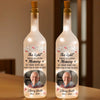 Custom Photo Time Passes, But Love Remains - Memorial Personalized Custom Bottle Lamp - Sympathy Gift For Family Members