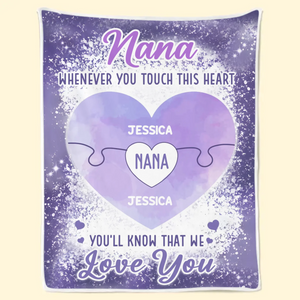 Forever Loving You - Family Personalized Custom Blanket - Gift For Mom, Grandma