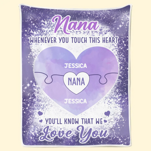 Forever Loving You - Family Personalized Custom Blanket - Gift For Mom, Grandma
