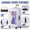A Simple Yet Meaningful Way To Celebrate Their Adventures - Travel Personalized Custom Luggage Cover - Summer Vacation Gift, Gift For Adventure Travel Lovers