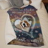 Custom Photo A Loyal Heart Never Truly Leaves - Memorial Personalized Custom Blanket - Sympathy Gift For Pet Owners, Pet Lovers