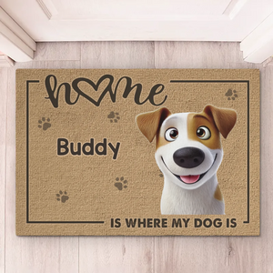 This House Is Run By Paws And Ruled By Chaos - Dog & Cat Personalized Custom Home Decor Decorative Mat - House Warming Gift For Pet Owners, Pet Lovers