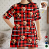 Custom Photo Heart Full Of Love, Clothes Full Of Dog Hair - Dog & Cat Personalized Custom Women's Sleep Tee - Mother's Day, Gift For Pet Owners, Pet Lovers