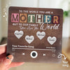 To Our Family, You Are The World - Family Personalized Custom Music Fridge Magnet That Can Play Songs - Mother's Day Gift For Mom, Grandma