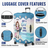 New Journey Is Coming Up - Travel Personalized Custom Luggage Cover - Summer Vacation Gift, Gift For Adventure Travel Lovers