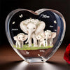 Mom, You Make Life Beautiful - Family Personalized Custom 3D Crystal Heart Shaped - Mother's Day, Gift For Mom