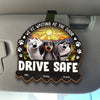 I'm Waiting At The Door, Drive Safe - Dog Personalized Custom Car Visor Clip - Gift For Pet Owners, Pet Lovers