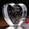 First My Mother Forever My Friend - Family Personalized Custom 3D Crystal Heart Shaped - Mother's Day, Gift For Mom, Daughter