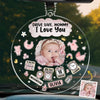 Custom Photo A Special Bond, A Special Day - Family Personalized Custom Car Ornament - Acrylic Custom Shaped - Mother's Day, Baby Shower Gift, Gift For First Mom