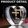 You Are The Piece That Holds Us Together - Family Personalized Custom 3D Crystal Heart Shaped - Mother's Day, Gift For Mom, Grandma