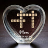 You Are The Piece That Holds Us Together - Family Personalized Custom 3D Crystal Heart Shaped - Mother's Day, Gift For Mom, Grandma