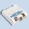Happy People Have Dog Hair On Their Clothes - Dog Personalized Custom Unisex T-shirt, Premium T-shirt, Hoodie - Gift For Pet Owners, Pet Lovers