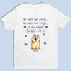 Pawprints On My Heart - Dog Personalized Custom Unisex T-shirt, Premium T-shirt, Hoodie - Gift For Pet Owners, Pet Lovers