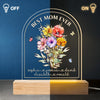 Mom We Love You - Family Personalized Custom Shaped 3D LED Light - Mother's Day, Gift For Mom