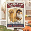 Dogs Are My Favorite People - Dog Personalized Custom 3D Inflated Effect Printed Home Decor Metal Sign - House Warming Gift For Pet Owners, Pet Lovers