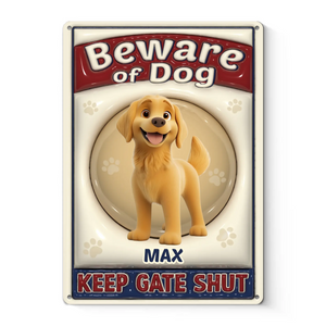 Dogs Are My Favorite People - Dog Personalized Custom 3D Inflated Effect Printed Home Decor Metal Sign - House Warming Gift For Pet Owners, Pet Lovers