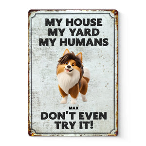 Keep Calm And Love Dogs - Dog Personalized Custom Home Decor Metal Sign - House Warming Gift For Pet Owners, Pet Lovers