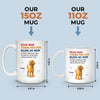 Thank You For Being Our Mom - Dog Personalized Custom Mug - Gift For Pet Owners, Pet Lovers