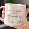 Mama Bear - Family Personalized Custom Marble Mug - Mother's Day, Gift For Mom, Grandma