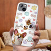 Four Paws, One Heart - Dog Personalized Custom 3D Inflated Effect Printed Clear Phone Case - Gift For Pet Owners, Pet Lovers
