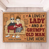 A Lifetime Of Love, Laughter - Couple Personalized Custom Home Decor Decorative Mat - House Warming Gift For Husband Wife, Anniversary