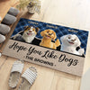 Happiness Is A Home Full Of Dogs - Dog Personalized Custom Home Decor Decorative Mat - House Warming Gift For Pet Owners, Pet Lovers