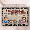 Happiness Starts With A Wagging Tail - Dog Personalized Custom Home Decor Decorative Mat - House Warming Gift For Pet Owners, Pet Lovers