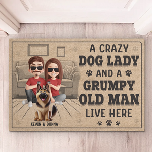Messy House, Happy Dogs - Dog Personalized Custom Home Decor Decorative Mat - House Warming Gift For Pet Owners, Pet Lovers